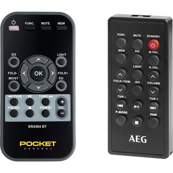 GENERAL Aeg sr 4364 bt, sr 4360 bt, sr 4359 bt - дистанционно управление дубликат (sr 4364 bt, sr 4360 bt, sr 4359 bt)