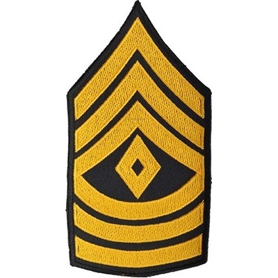 NAVYS Nášivka US hodnost FIRST SERGEANT - ZLATÁ