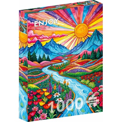 ENJOY Barevná vysočina 1000 dílků