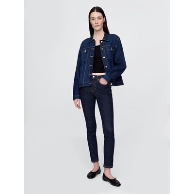 GAP Džíny skinny Mid Rise True Tmavě modré