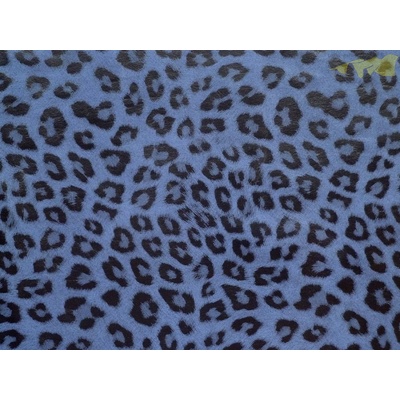 tmavě modrá koženka 3225 vzor leopard