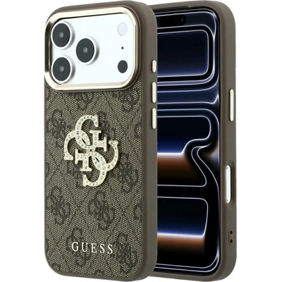 Guess 4G & Big Strass Logo pro iPhone 18 Pro Max / iPhone 17 Pro Max hnědý – Hledejceny.cz