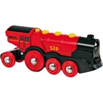 BRIO мощен червен локомотив със светлини - Електрически (33592)