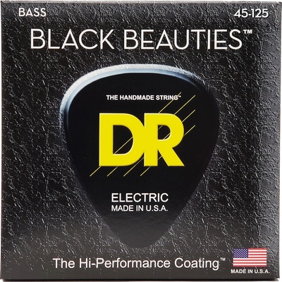 DR Strings BKB5-45 Black Beauties