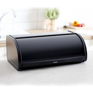Brabantia Матирано черна кутия за хляб с въртяща вратичка Brabantia (646885)