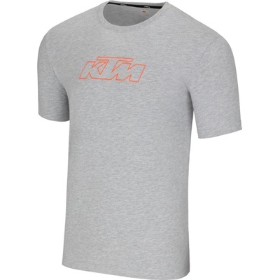 KTM tričko Essential light grey/melange