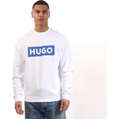 HUGO BOSS Блуза Hugo Niero Logo Print Crewneck Sweatshirt - White