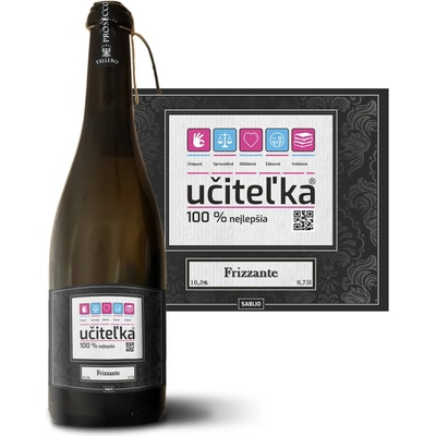 Sablio Učiteľka Prosecco biele suché šumivé víno 10,5 % 0,75 l (holá fľaša)