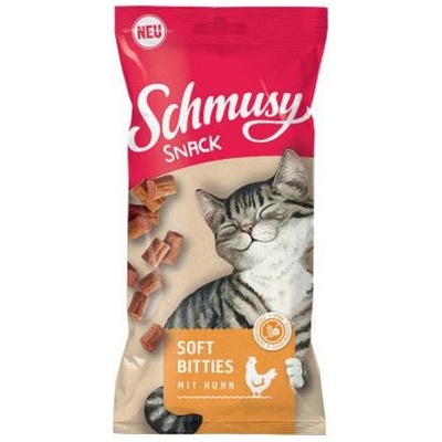 Schmusy Snack Soft Bitties kačacie 60 g