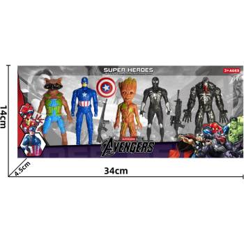 Image 1 of Armtoys 5 ФИГУРИ СУПЕРГЕРОИ С АВТОМАТИ В КУТИЯ