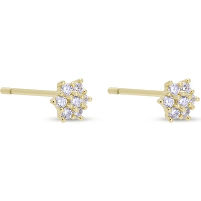 Biju Pozlacené pecky s motivem květiny 3815 1003815