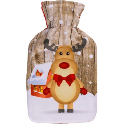 GiftyCity Termofor s fleecovým obalem, 0,7 l, sobík