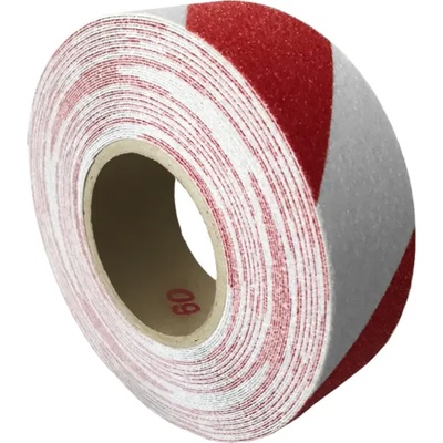 ITG Противоплъзгаща и разграничаваща лепяща лента, за подове, 50mm x 25 m, бяло / червено (5091-010-030)