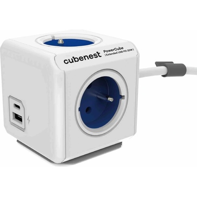 Cubenest PowerCube Extended USB 1,5 m modrá