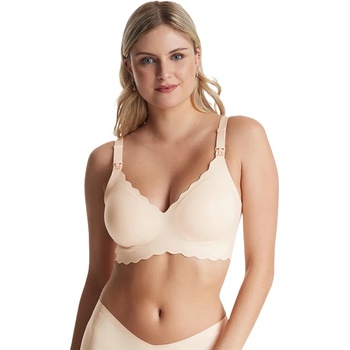 Momcozy Сутиен за бременни и кърмачки Momcozy - YN46, размер XL, Skin (FB046-SK11XL-B)