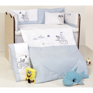 Dizain Бебешки спален комплект Бродерия Пират Ластик Цип Comfort Line