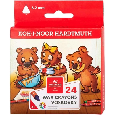 KOH-I-NOOR Voskovky trojhranné 8274/24 TENKÉ