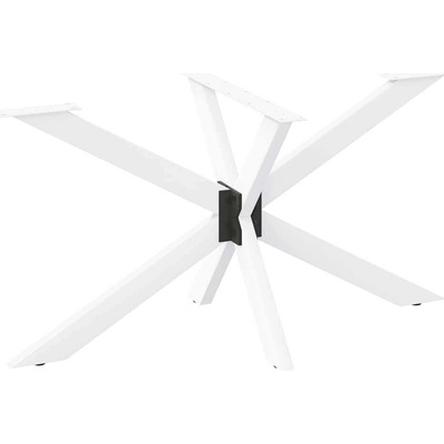 Omaxi Noha jídelního stolu ve tvaru pavouka bílá 120 x 68 x 72-73 cm ocel 317735