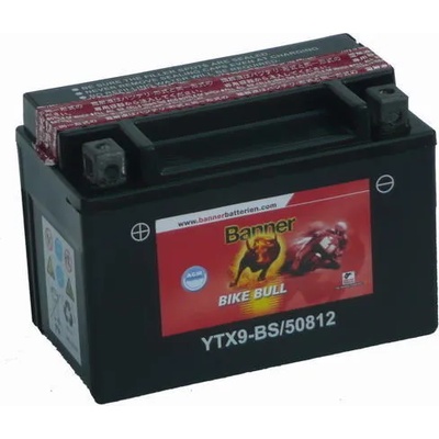 Banner Bike Bull AGM 12V 8Ah left+ YTX9-BS (508 12)
