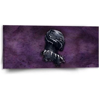 Sablio Obraz BLACK PANTHER z profilu Fialový mlhavý - 110x50 cm