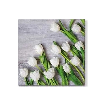 PAW servítky L White Tulips 33X33cm