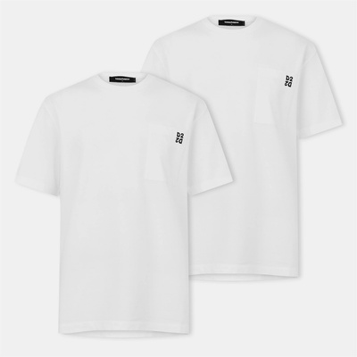 Dsquared2 Тениска DSQUARED2 Men's Soft Breathable T-Shirt - White/White