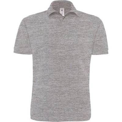 B&C pánska polokošeľa PU422 heather grey