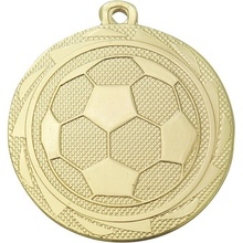 BS.ME105/G Medaila futbal pr.45 mm hr.2mm zlato striebro