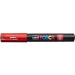 uni Декоративен маркер, 0, 7-1, 0 мм, UNI "Posca PC-1M", червен 285072000 (285072000)