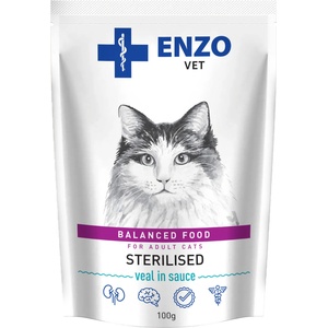 ENZO VET Стерилизирани с телешко в сос 100 г