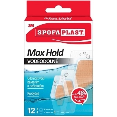 3M Spofaplast č.191N Náplasti VODĚODOLNÉ Max Hold 12 ks