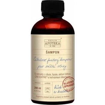 Havlíkova apotéka Cibuľovo fazuľový vlasový šampón na svetlé vlasy 200 ml