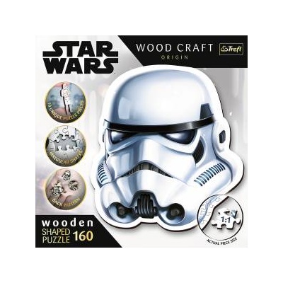 Trefl Wooden puzzle Star Wars 160 pcs. Stormtrooper Helmet Trefl 20188