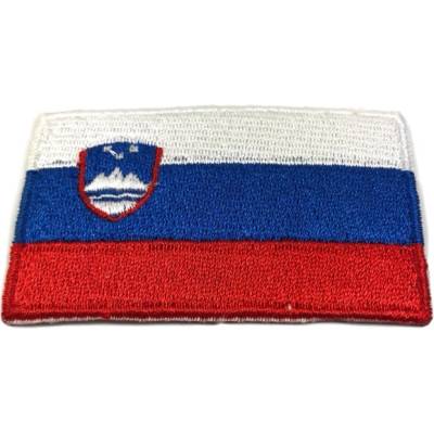Vlajka, vyšívaná, zažehľovacia, Slovinsko