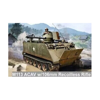 DRAGON Model Kit military 3575 M113 ACAV w/106mm RECOILLESS RIFLE 1:35