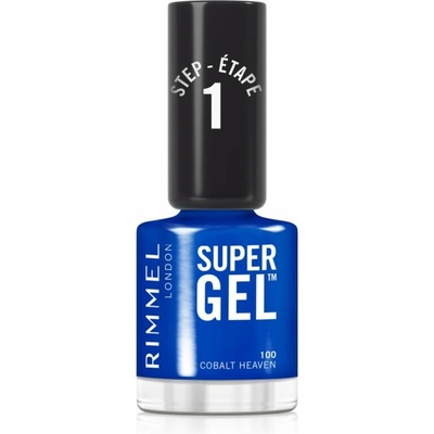 Rimmel Super gélový lak na nechty bez použitia Uv Led lampy odtieň 100 Cobalt Heaven 12 ml