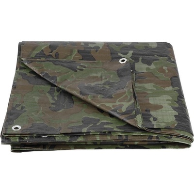 Tarpaulin Tarpaulin Khaki 04,0x06,0 m, 80 g/m, zakrývacia, oliva/kamufláž