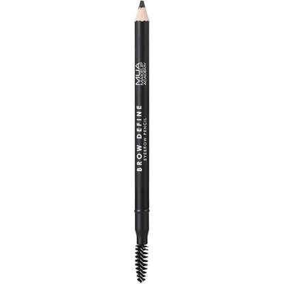 MUA Makeup Academy Brow Define dlhotrvajúca ceruzka na obočie s kefkou Black 1,2 g