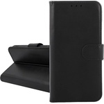 Gigapack Redmi 12 GIGAPACK Tok стоящ, с кожен ефект FLIP, държач за настолен компютър, ЧЕРЕН GP-171243 (GP-171243)
