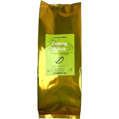 GourmetKava Зелено кафе на зърна 1 кг, непечено