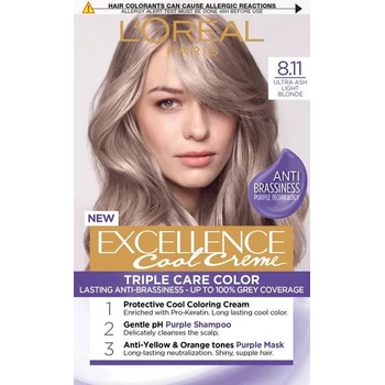 L'Oréal L'Oréal Еxcellence Боя за коса, 8.11 Ultra Ash Light Blonde
