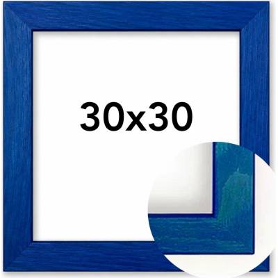 Fotorámeček Modena Rozměr: 30 x 30 cm, Barva: Modrá, Typ zasklení: Plexi