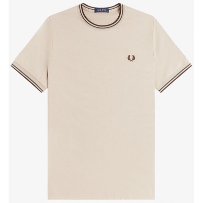 Fred Perry Тениска Fred Perry Twin Tipped T-Shirt - Warm Oat 50A