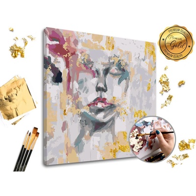 Maľovanie podľa čísel PREMIUM GOLD Zabudnutá