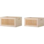 Bloomingville Дървени кутии за съхранение в комплект 2 бр. в естествен цвят 39x29x20 cm Piana - Bloomingville (82064782)