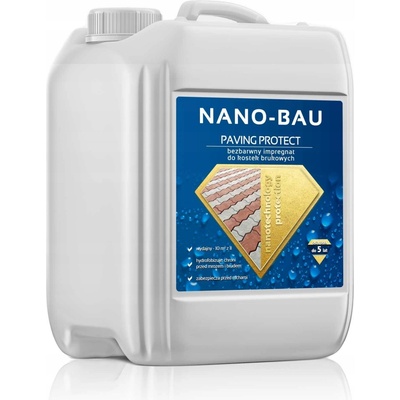 Impregnácia NANO-BAU bezfarebná na kameň 5 l vodeodolná protiplesňová
