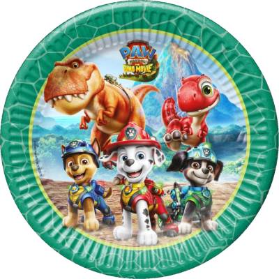 Procos Papierové taniere Paw Patrol Dino 23 cm