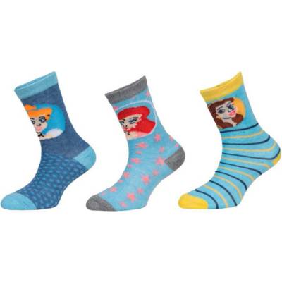 Trenýrkárna Комплект от три - детски чорапи Disney Princess многоцветни (38291/blue) Trenýrkárna | Sin Mnogotsveten | Момчешки | 23-26
