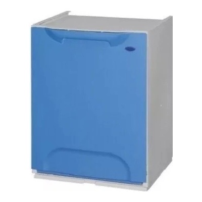Artplast Úložný box kôš výklopný Eco-Logico modrý 34 x 29 x 47 cm