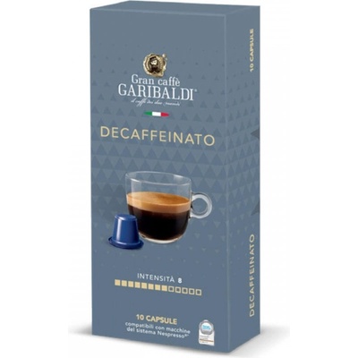 Gran Caffe GARIBALDI Decaffeinato 10 бр - Безкофеиново кафе на капсули Nespresso